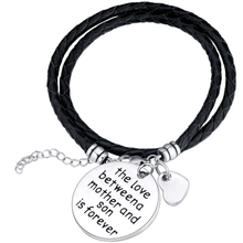Load image into Gallery viewer, The Love Between A Mother and Son is Forever Bracelet