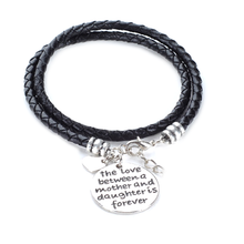 Load image into Gallery viewer, The Love Between A Mother and Daughter is Forever Bracelet