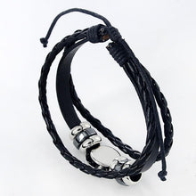 Load image into Gallery viewer, Fashion Zodiac Leather Bracelet With Charm Stone