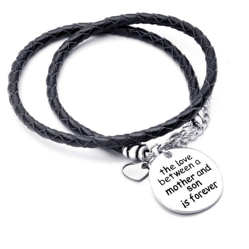 The Love Between A Mother and Son is Forever Bracelet