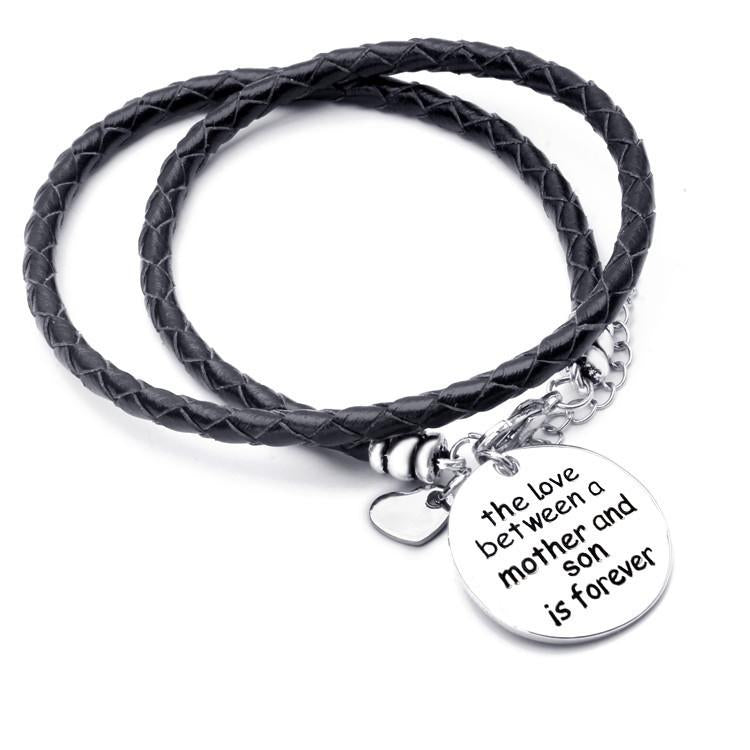 The Love Between A Mother and Son is Forever Bracelet