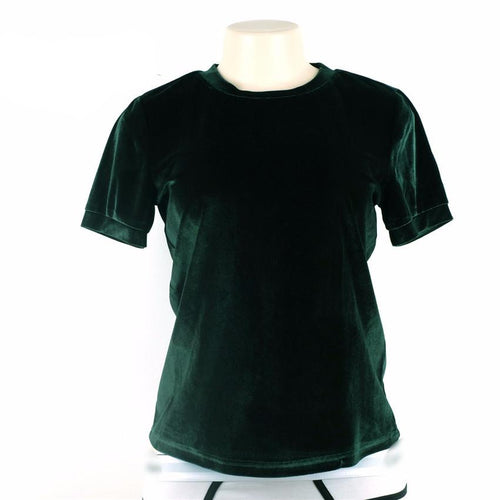 Spring Summer Cotton Velvet T-Shirt