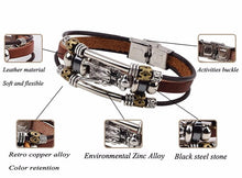 Load image into Gallery viewer, Tibetan Silver Leather Bracelet