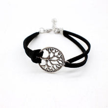 Load image into Gallery viewer, Tree of Life Triangle Leather Bracelet