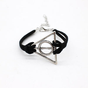 Tree of Life Triangle Leather Bracelet