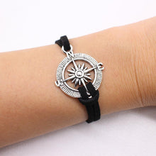 Load image into Gallery viewer, Tree of Life Triangle Leather Bracelet