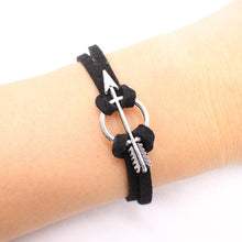 Load image into Gallery viewer, Tree of Life Triangle Leather Bracelet