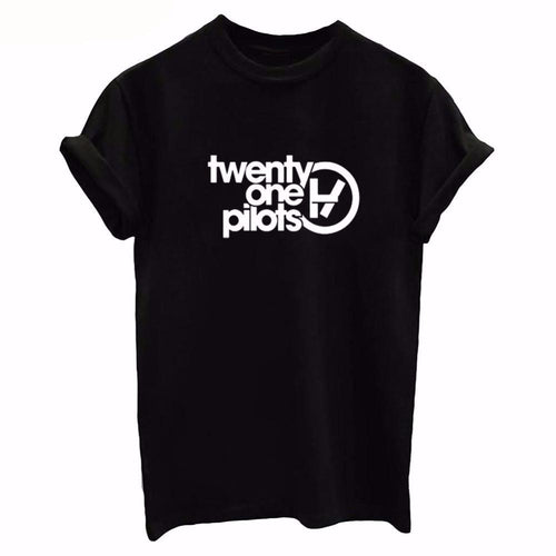Women Twenty One Pilots Letters Print  T-Shirt