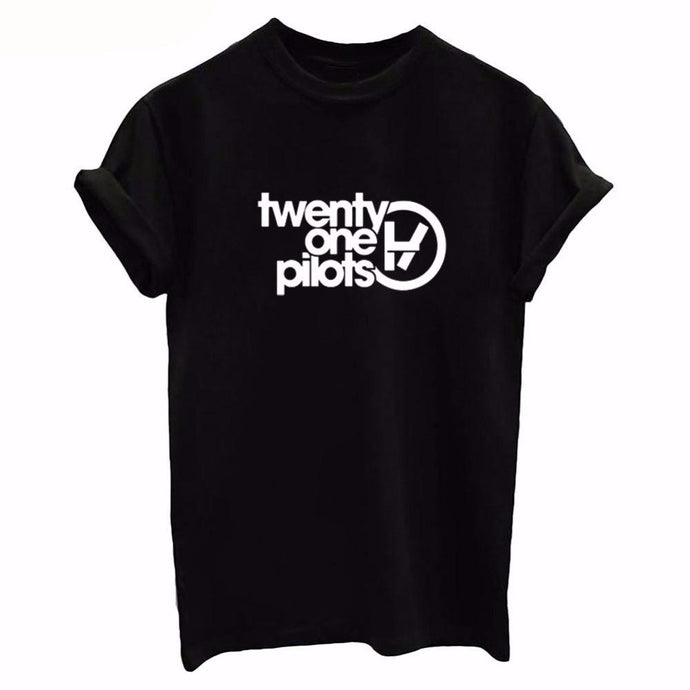 Women Twenty One Pilots Letters Print  T-Shirt