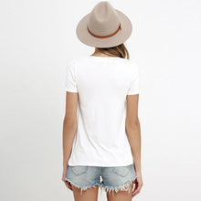 Load image into Gallery viewer, Summer Fashion Short Sleeve Sexy Deep V Neck  T-shirt For  Women