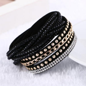 Lovely Leather Bracelet Punk Style