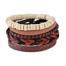 Load image into Gallery viewer, Leather Bracelet Men Multilayer Bracelet