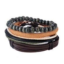 Load image into Gallery viewer, Leather Bracelet Men Multilayer Bracelet