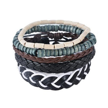 Load image into Gallery viewer, Leather Bracelet Men Multilayer Bracelet