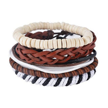 Load image into Gallery viewer, Leather Bracelet Men Multilayer Bracelet