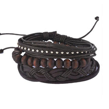 Load image into Gallery viewer, Leather Bracelet Men Multilayer Bracelet