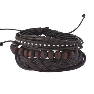 Leather Bracelet Men Multilayer Bracelet