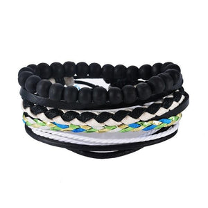 Leather Bracelet Men Multilayer Bracelet