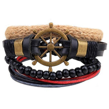 Load image into Gallery viewer, Leather Bracelet Men Multilayer Bracelet
