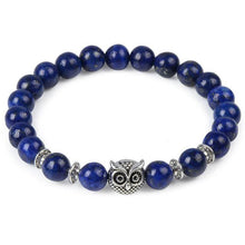 Load image into Gallery viewer, Leopard Tiger Eye Lion Head Bracelet