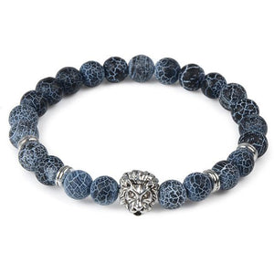 Leopard Tiger Eye Lion Head Bracelet