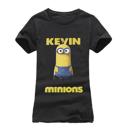 New Fashion T-Shirt Cartoon Kevin Minions Printed