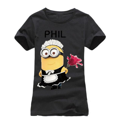 New Fashion T-Shirt Cartoon Phil Minions Printed