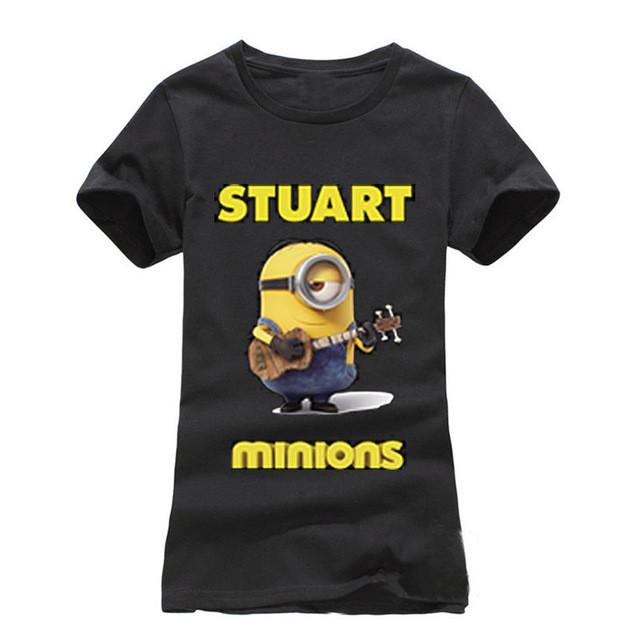 New Fashion T-Shirt Cartoon Stuart Minions Printed