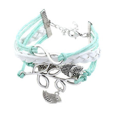 Load image into Gallery viewer, Vintage Bird Owls Anchor Bracelet