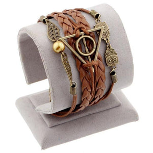 Vintage Bird Owls Anchor Bracelet