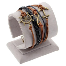 Load image into Gallery viewer, Vintage Bird Owls Anchor Bracelet