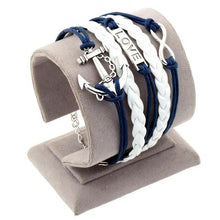 Load image into Gallery viewer, Vintage Bird Owls Anchor Bracelet
