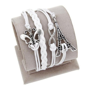 Vintage Bird Owls Anchor Bracelet
