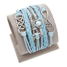 Load image into Gallery viewer, Vintage Bird Owls Anchor Bracelet