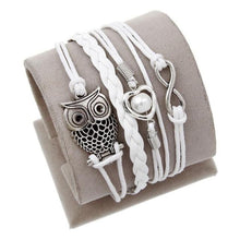 Load image into Gallery viewer, Vintage Bird Owls Anchor Bracelet