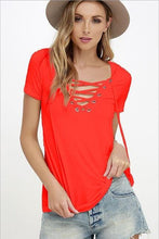 Load image into Gallery viewer, Summer Fashion Short Sleeve Sexy Deep V Neck  T-shirt For  Women