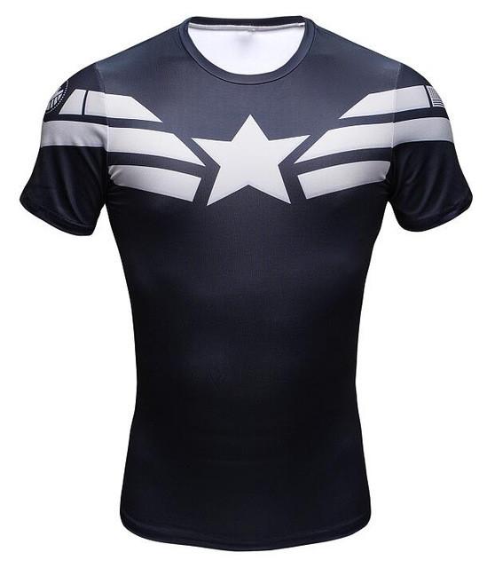 Comic Superhero Compression Fitness  T-Shirt