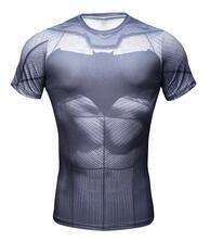 Comic Superhero Compression Fitness  T-Shirt