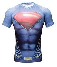 Comic Superhero Compression Fitness  T-Shirt