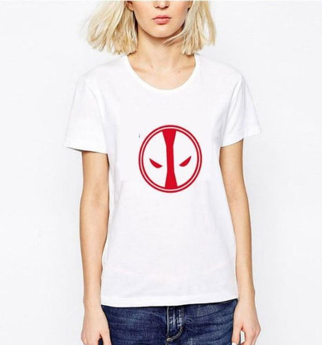 New Women T-Shirt Deadpool White