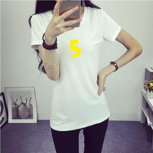 New Women T-Shirt 5 Funny Casual