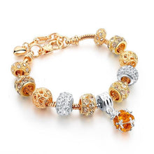 Load image into Gallery viewer, Crystal Heart Charm Bracelet