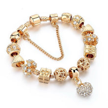 Load image into Gallery viewer, Crystal Heart Charm Bracelet