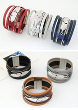 Load image into Gallery viewer, Lovely Alloy Feather Leaves Bracelet
