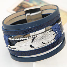 Load image into Gallery viewer, Lovely Alloy Feather Leaves Bracelet