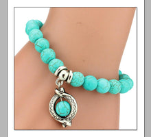 Load image into Gallery viewer, Bohemian Blue Beads Love Bracelet