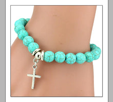 Load image into Gallery viewer, Bohemian Blue Beads Love Bracelet