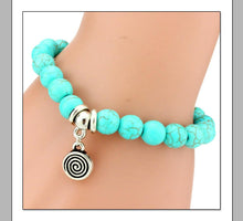 Load image into Gallery viewer, Bohemian Blue Beads Love Bracelet
