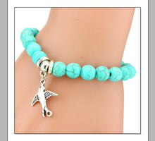 Load image into Gallery viewer, Bohemian Blue Beads Love Bracelet