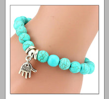 Load image into Gallery viewer, Bohemian Blue Beads Love Bracelet